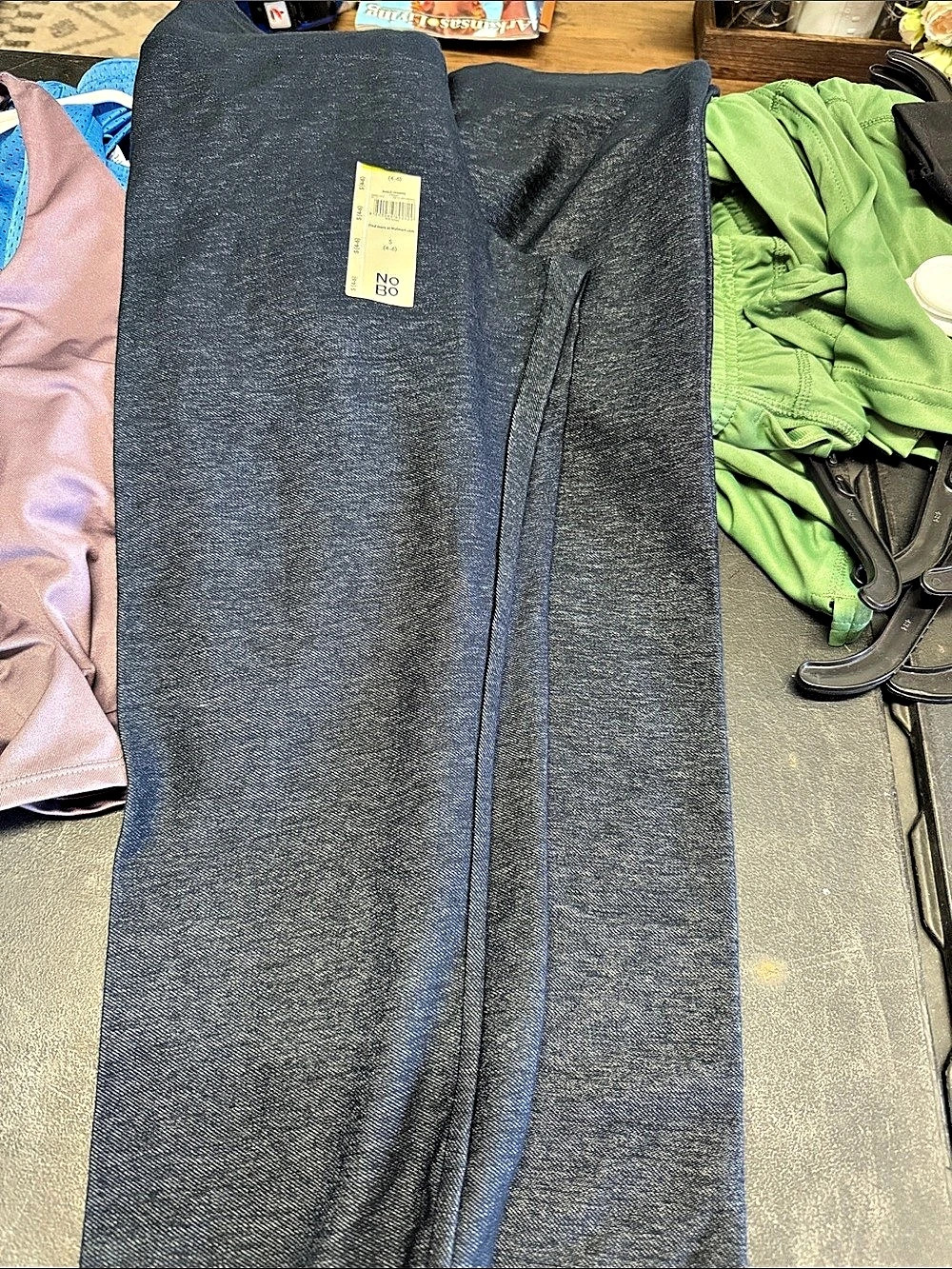 2-pairs No Boundaries High Rise Ankle Leggings Blue Small